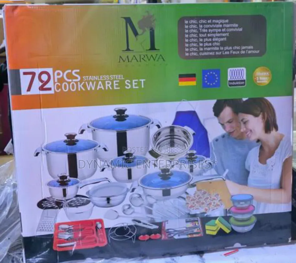 Marwa Germany 30pcs Stainless Steel Cookware Set