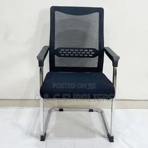 Office Mesh Guest Chair With Armrest.