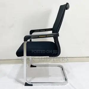 Office Mesh Guest Chair With Armrest.