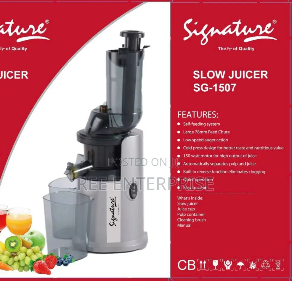 Signature Slow Juicer (150w) Sg-1507