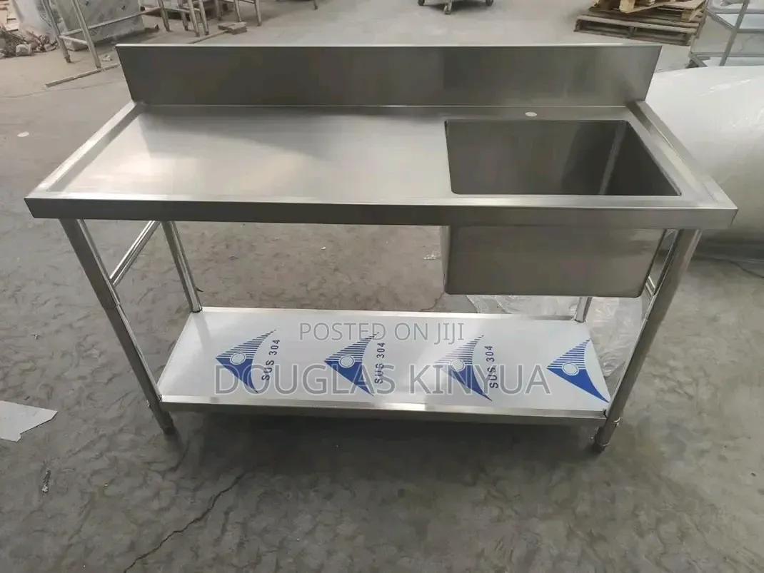 Stainless Steel One-Bowl Sink: