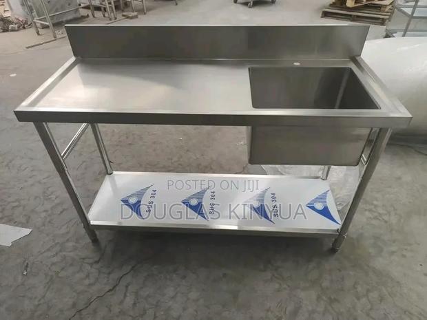 Stainless Steel One-Bowl Sink: