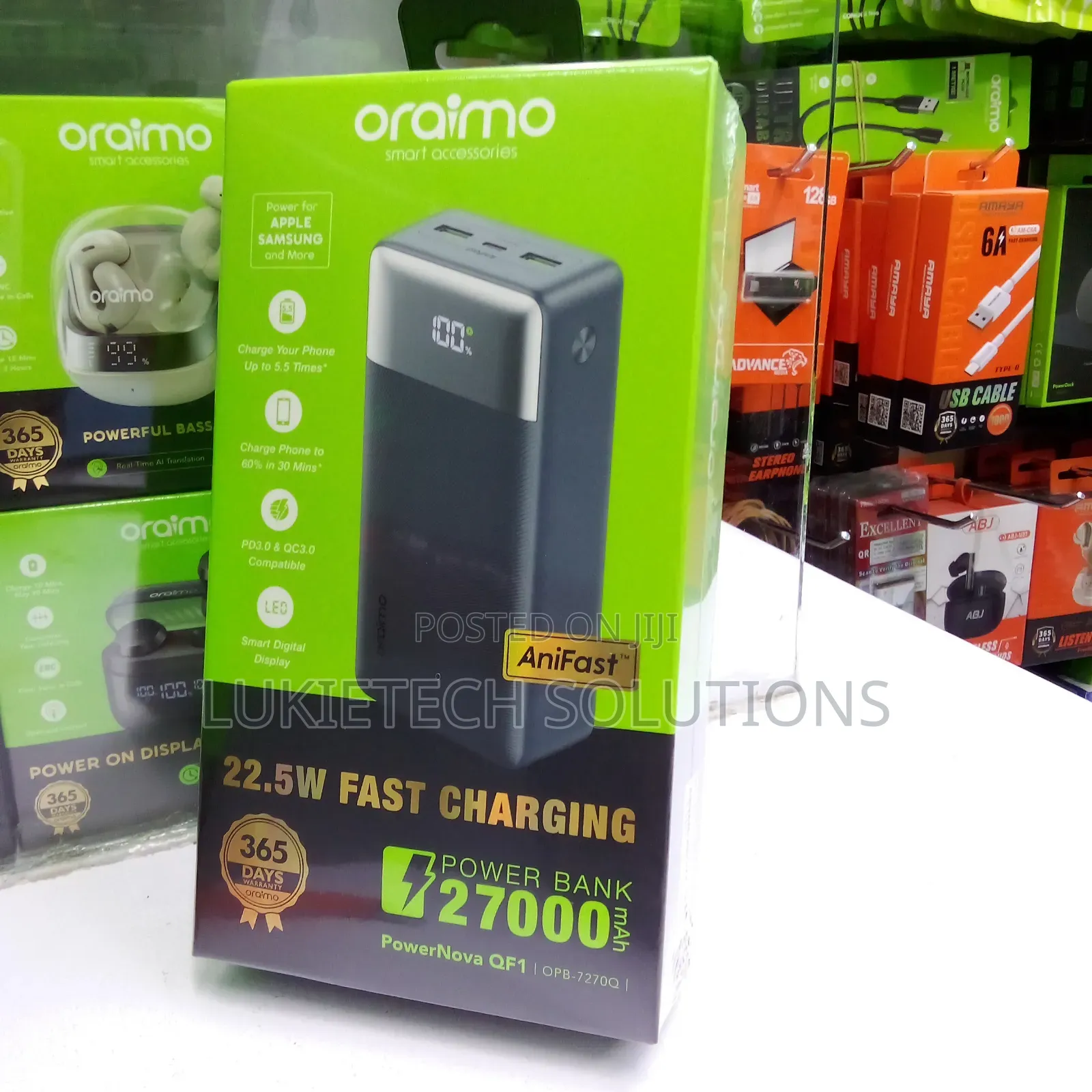 Oraimo Powerbank 27000 High Performance Powerbank 22.5 Watts