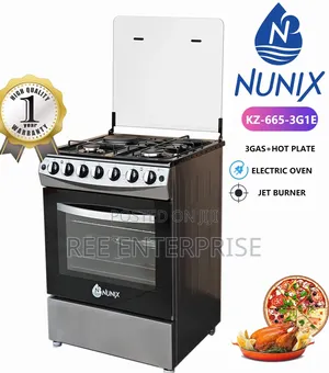 Nunix Big 60×65 3+1 Freestanding Cooker With Electric Oven
