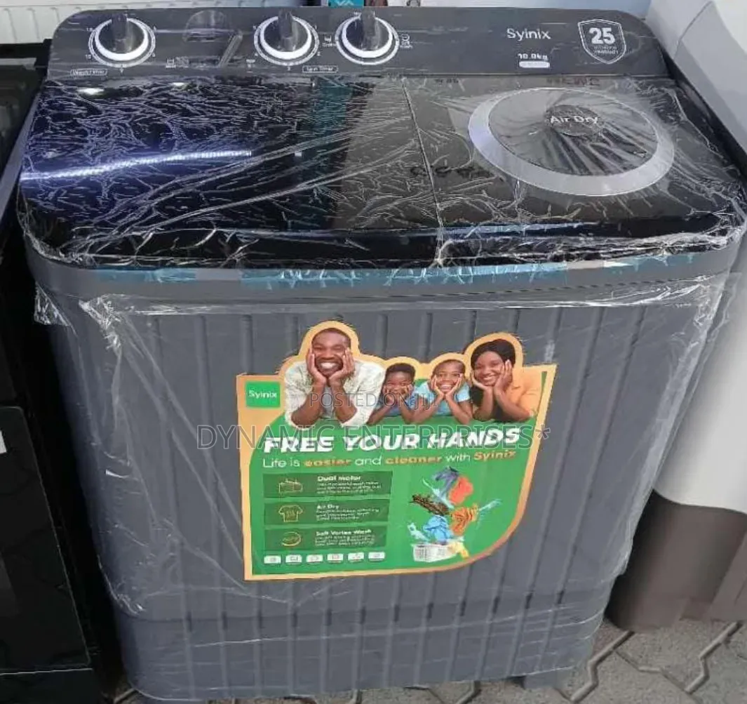 Syinix 10kgs Top Load Twin Tub Washing Machine at 23000