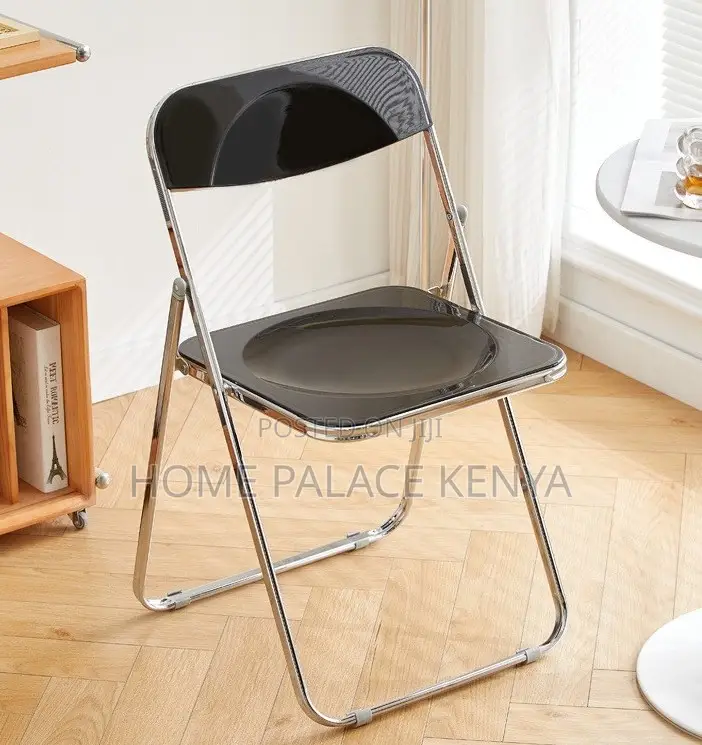 Party Chair: Plastic Portable Chair With Metal Coloured Sled Base