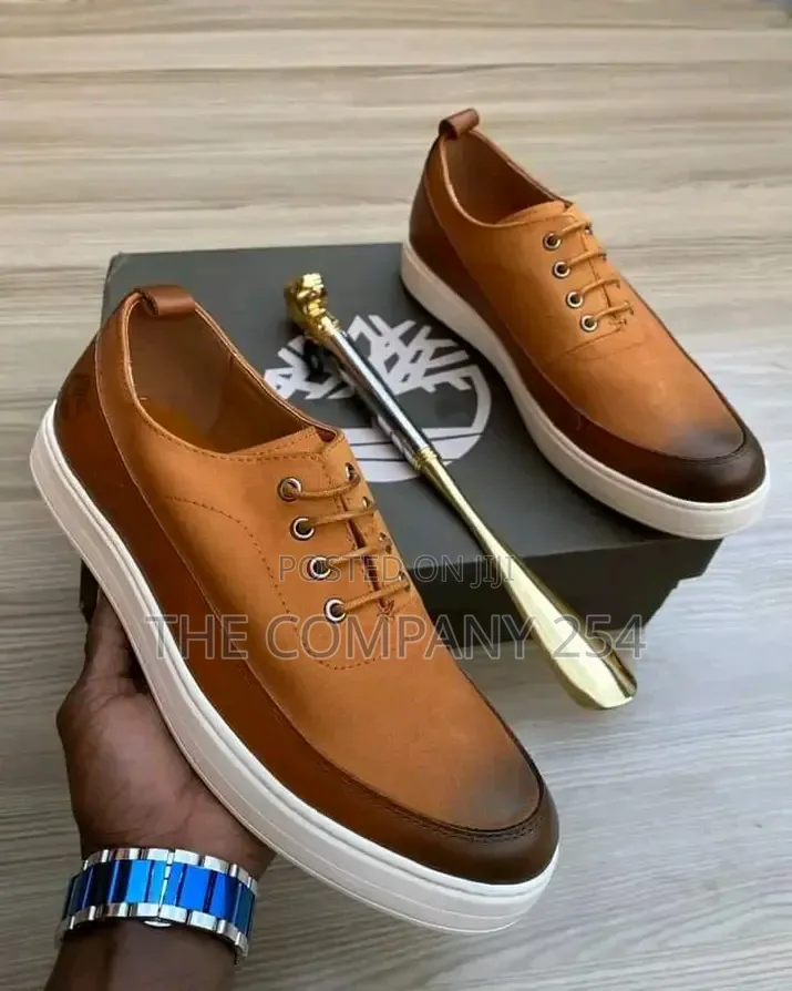 Quality Casual Leather Timberland Shoes With Rubber Soles Available