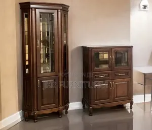 Display Cabinet and Storage Cupboard Set
