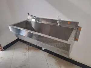 Stainless Steel Double Tap Surgical Scrub Sink
