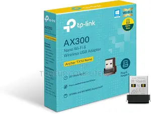 Tp-Link Ax300 Nano Wi-Fi 6 Wireless Usb Adapter - Tl-Archer Tx1u