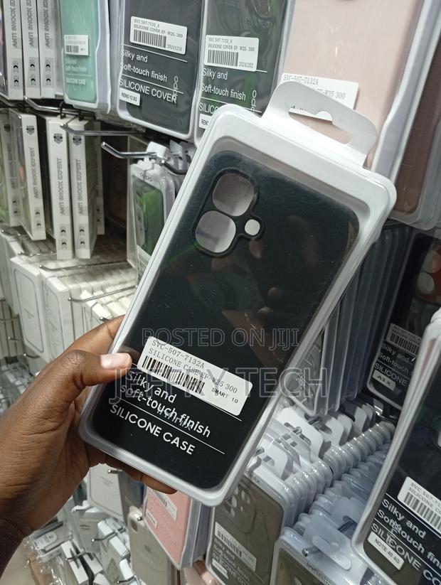 Infinix Smart 10 Premium Matte Black Finish Cover - thumbnail 2