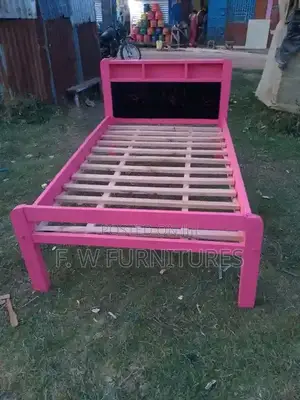 Pink Color Bed