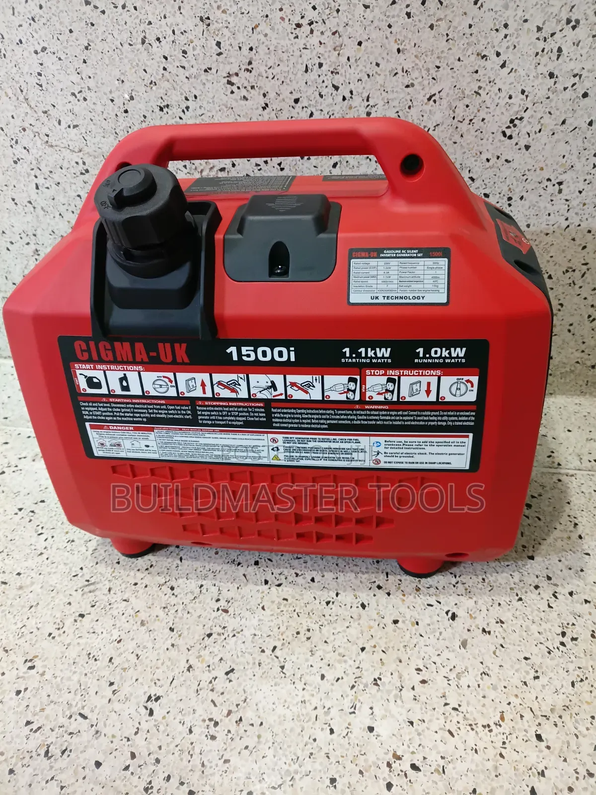 Cigma Uk 1500i Portable Petrol Inverter Generator