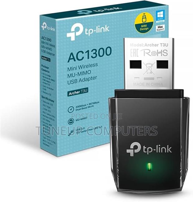 Tp-Link Ac1300 Mini Wireless Mu-Mimo Usb Adapter - Tl-Archer T3u