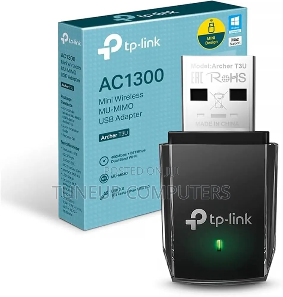 Tp-Link Ac1300 Mini Wireless Mu-Mimo Usb Adapter - Tl-Archer T3u