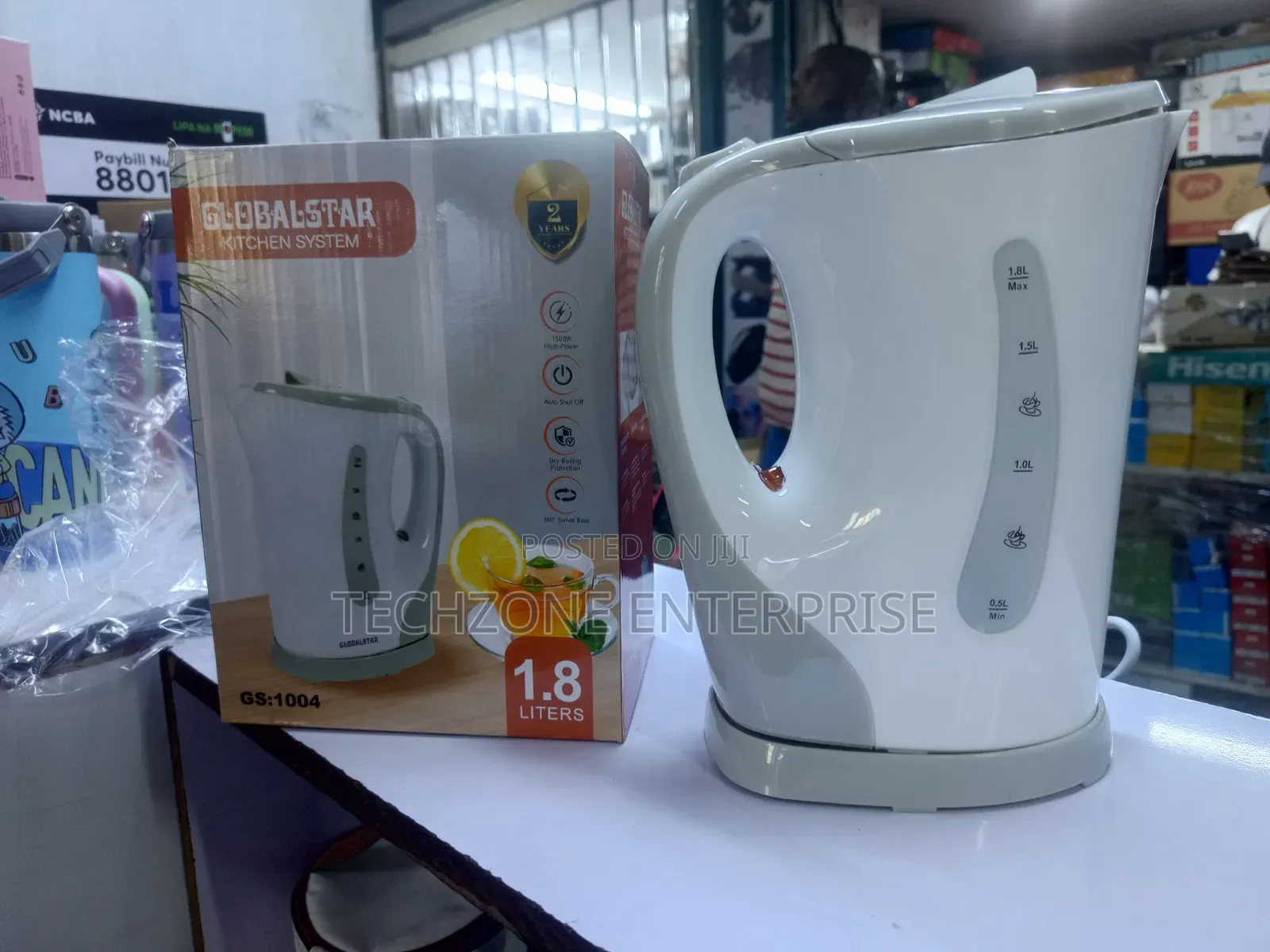Globalstar 1004
Electric Kettle 1.8 Litres 