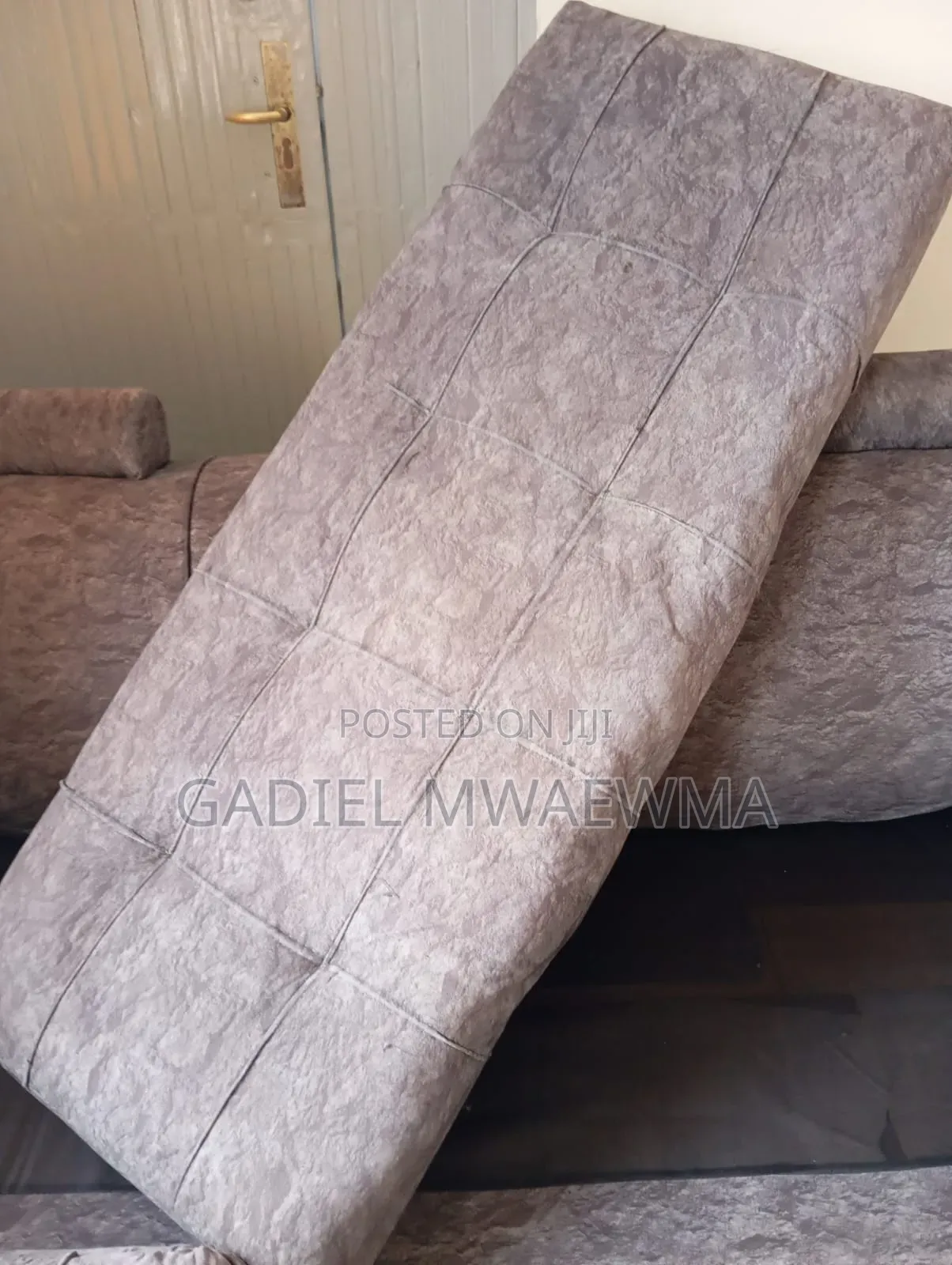 Used Grey L-Shaped Sofa in Good Condition. Comes With Mini Tables