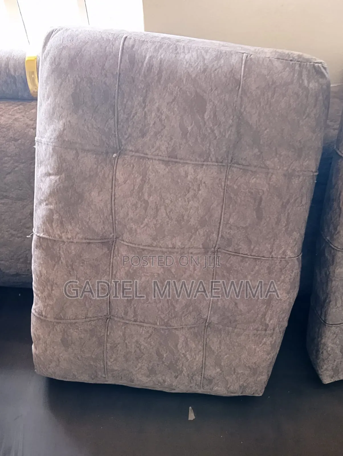 Used Grey L-Shaped Sofa in Good Condition. Comes With Mini Tables