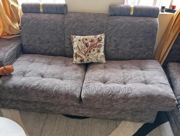 Used Grey L-Shaped Sofa in Good Condition. Comes With Mini Tables - thumbnail 13