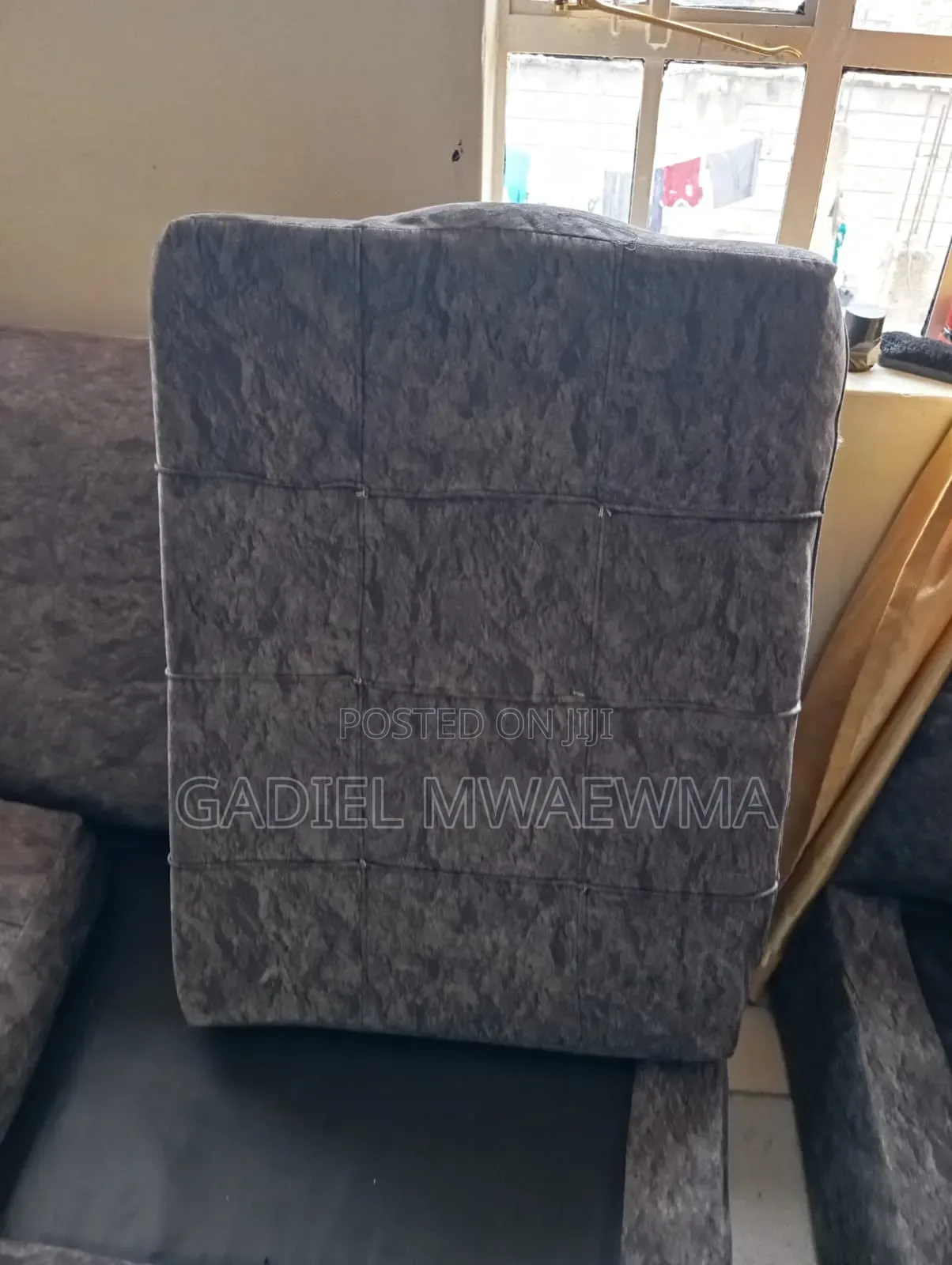 Used Grey L-Shaped Sofa in Good Condition. Comes With Mini Tables
