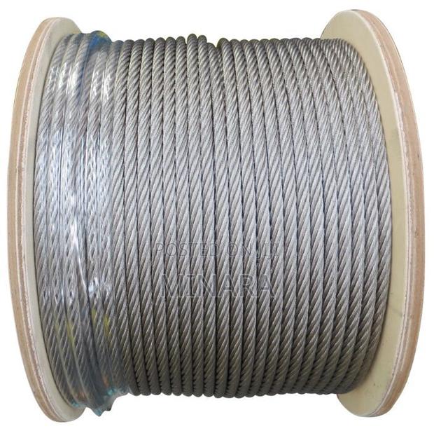 12mm, Wire Rope 100m Roll, Flexible Galvanized Heavy Duty Steel Cable