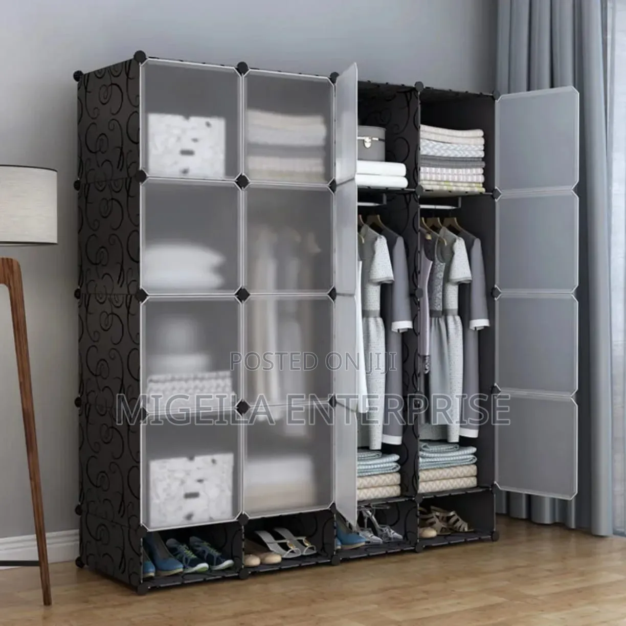 Plastic Wardrobe 3 Column