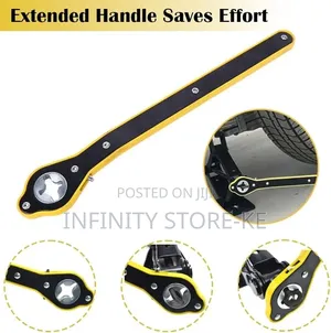 Heavy Duty Universal Scissor Jack Wrench – Fast Tire Change Tool