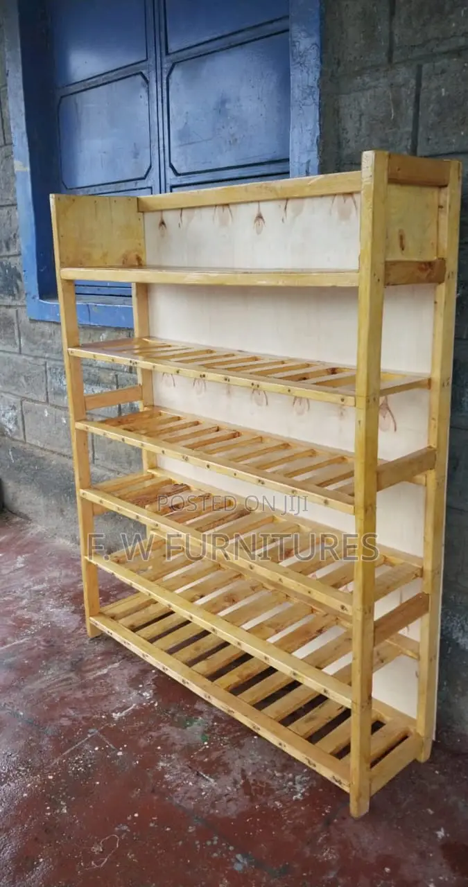 Brown Shoe Rack