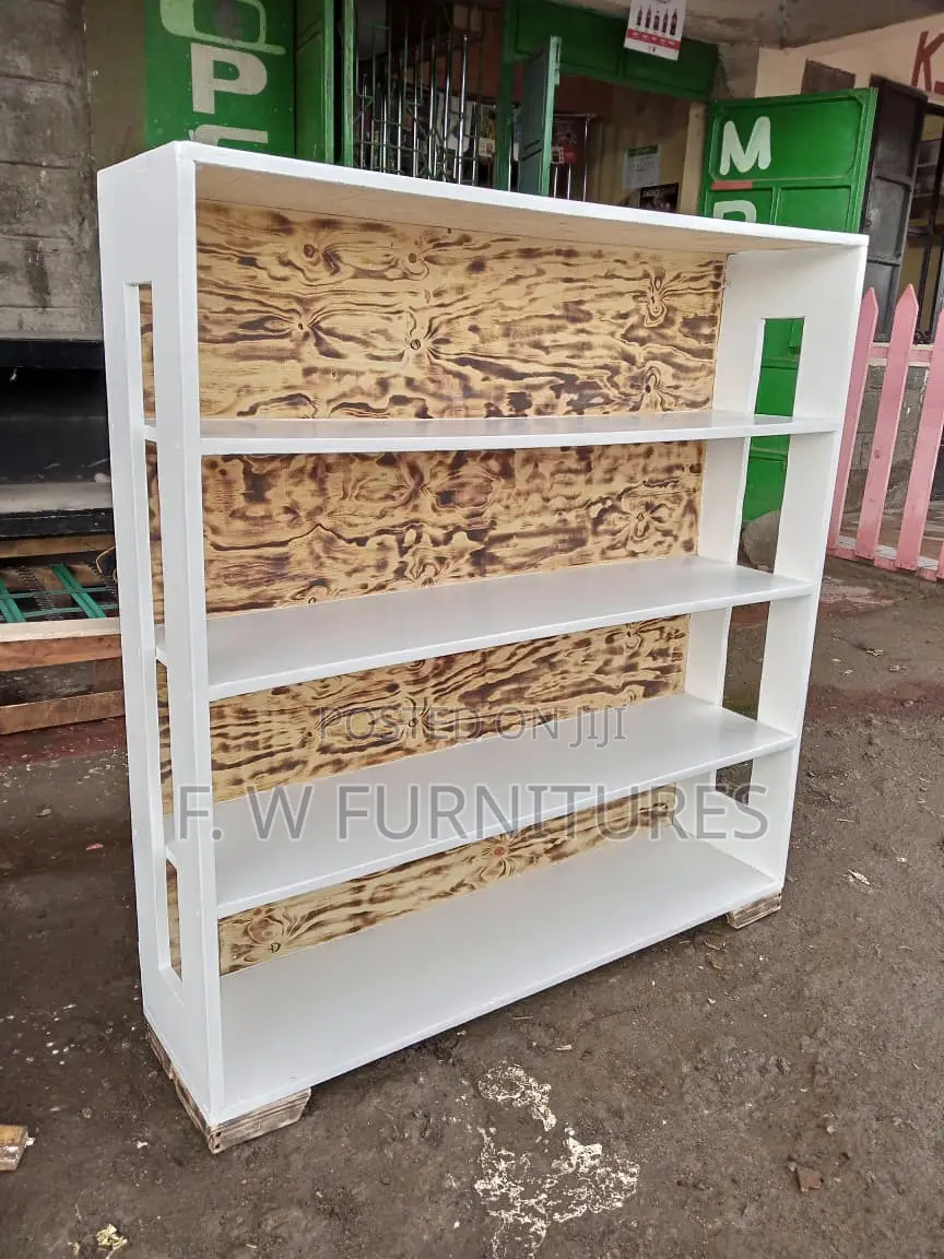 White/Brown Cloth Cabinet