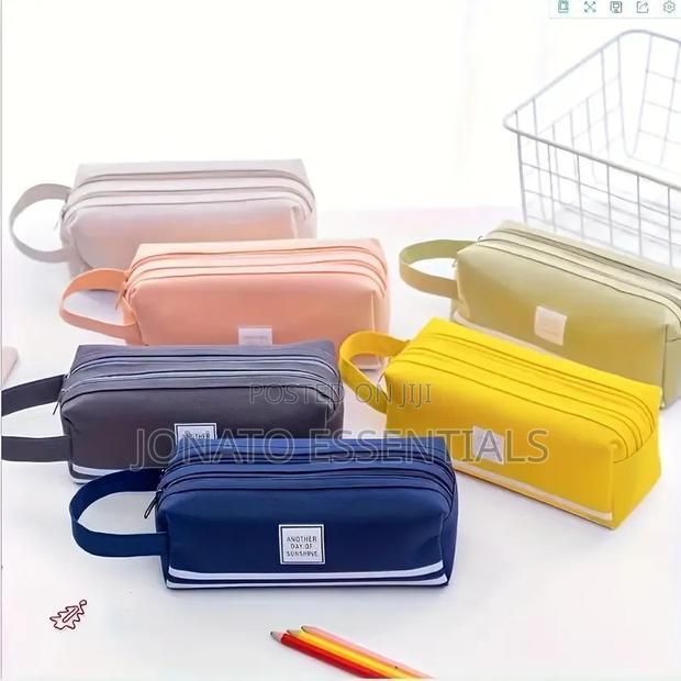 Multi-Compartment Pencil Case Large Aesthetic Organizer Pouch