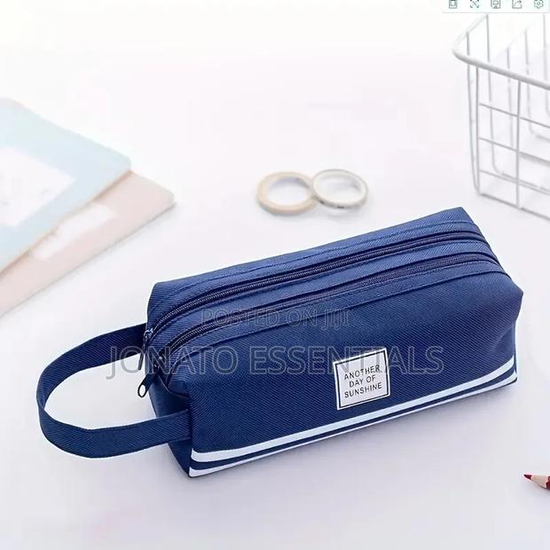 Multi-Compartment Pencil Case Large Aesthetic Organizer Pouch - thumbnail 3