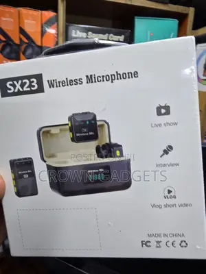 Sx23 Wireless Microphone With Charging Case for iPhone Android