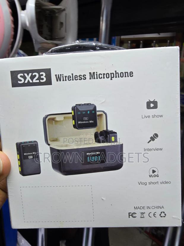 Sx23 Dual Wireless Lavalier Mic With Digital Display Case - thumbnail 3