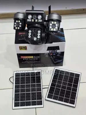 V380 Pro Triple Lens 4g Solar Camera With 10x Zoom Dual Solar Panels