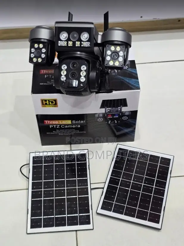 V380 Pro Triple Lens 4g Solar Camera With 10x Zoom Dual Solar Panels
