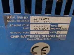 Chloride Motive Power 21 Super Forklift Battery Charger