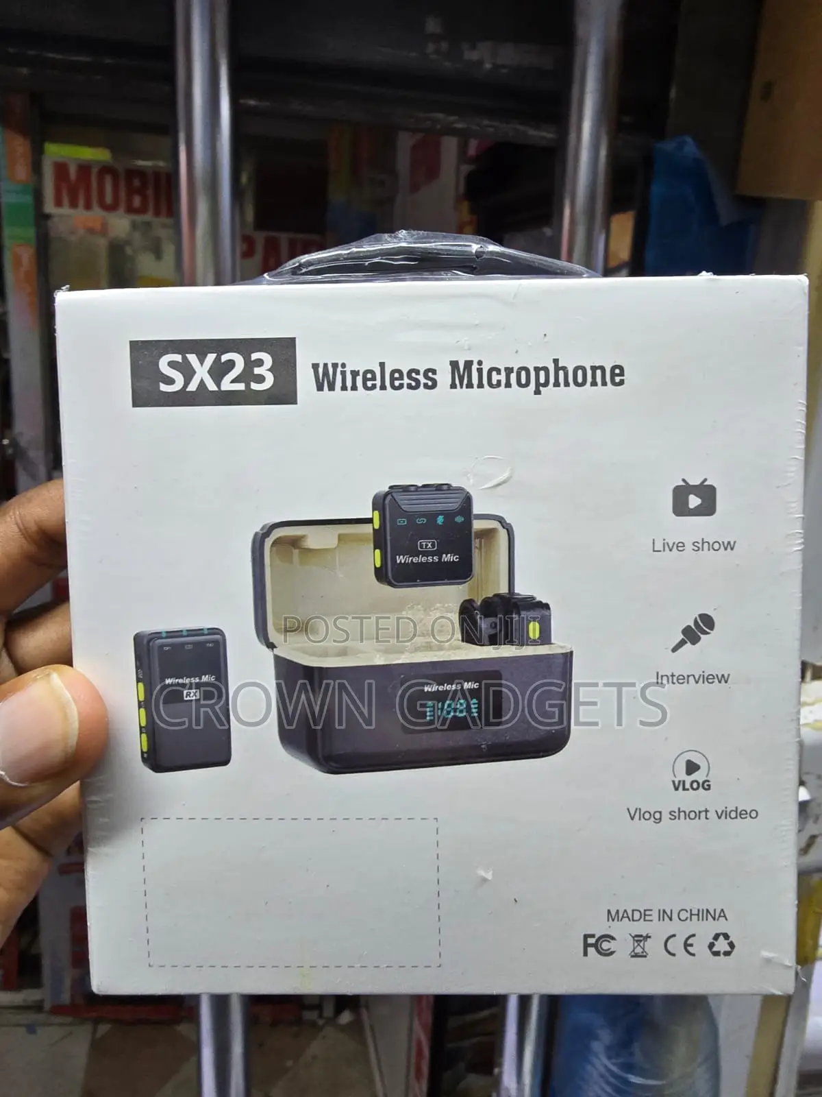 Sx23 Wireless Lavalier Microphone With 9 Hour Battery Life