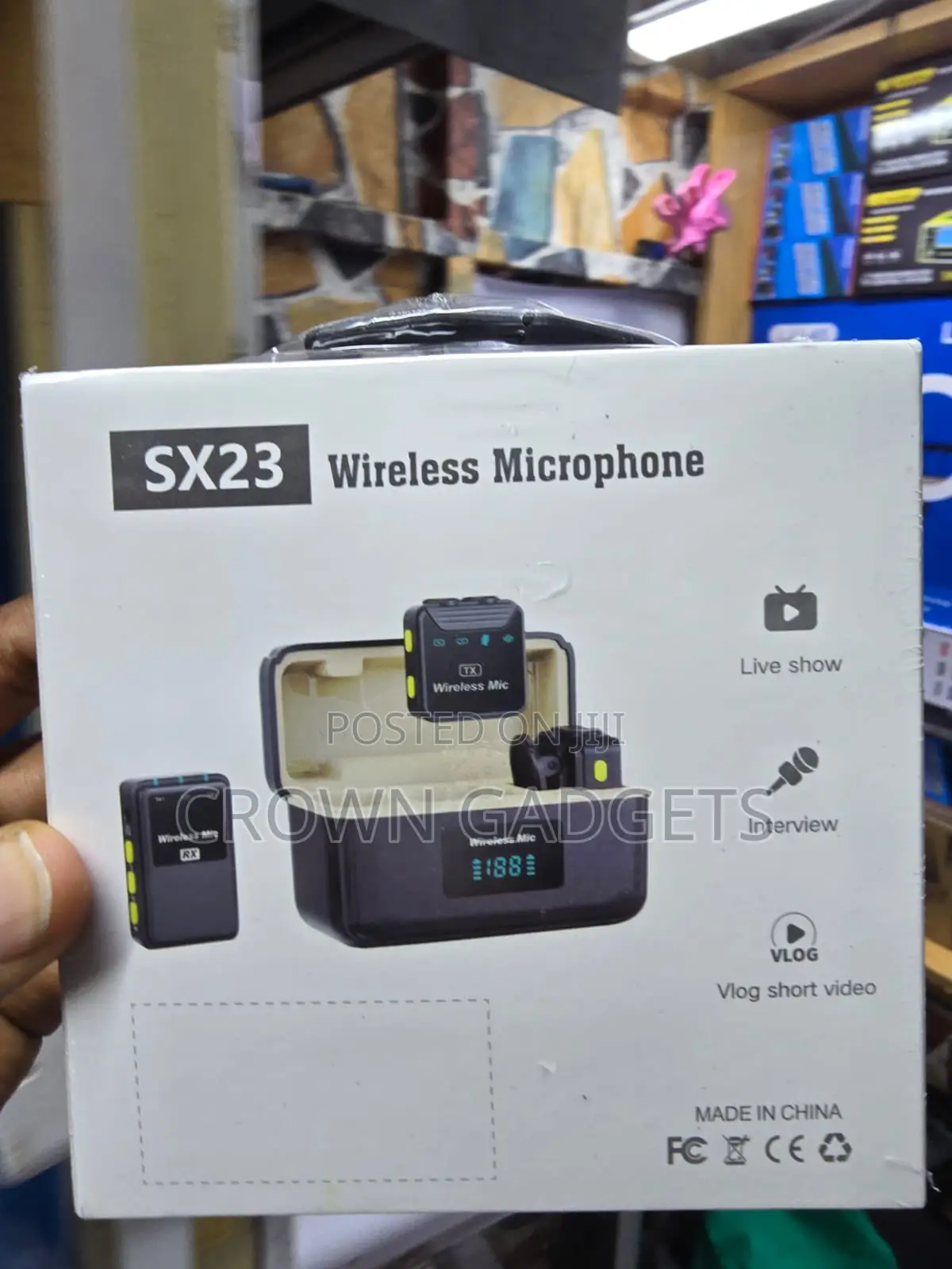 Sx23 Dual Wireless Microphone for iPhone Android Recording