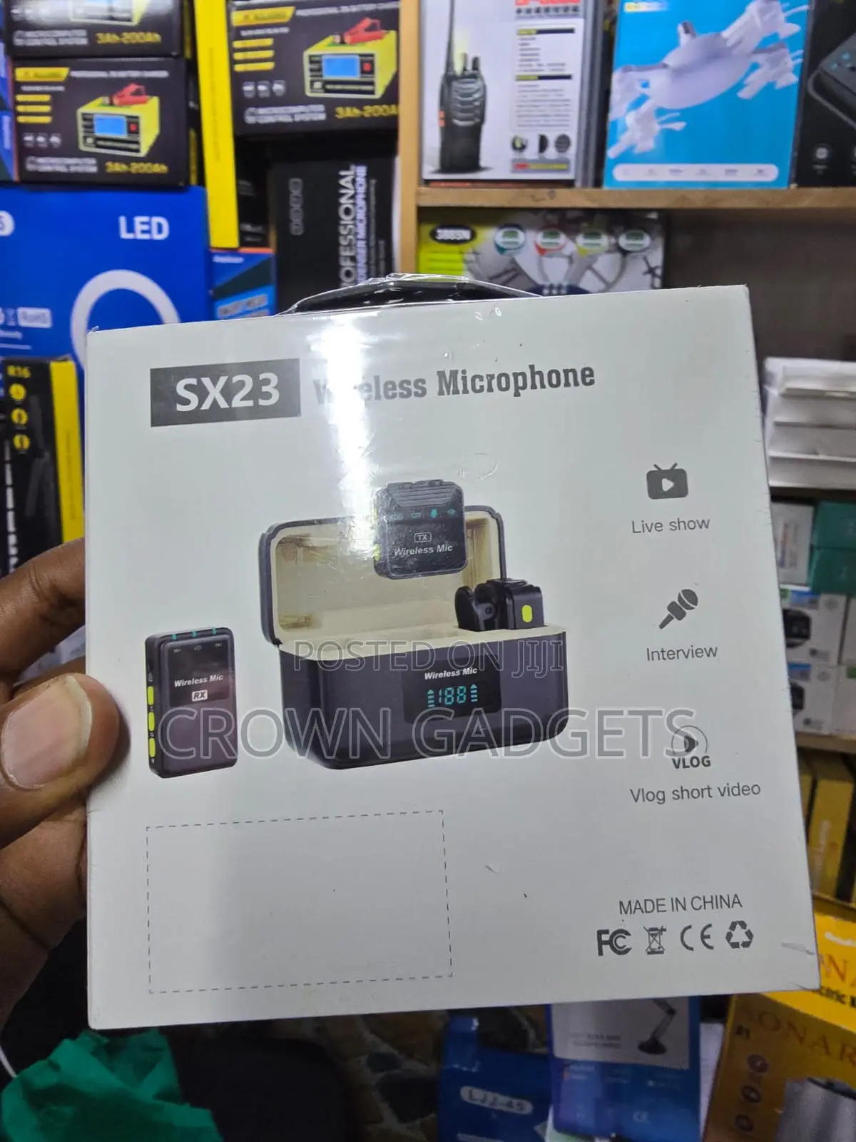 Sx23 Dual Wireless Microphone for iPhone Android Recording
