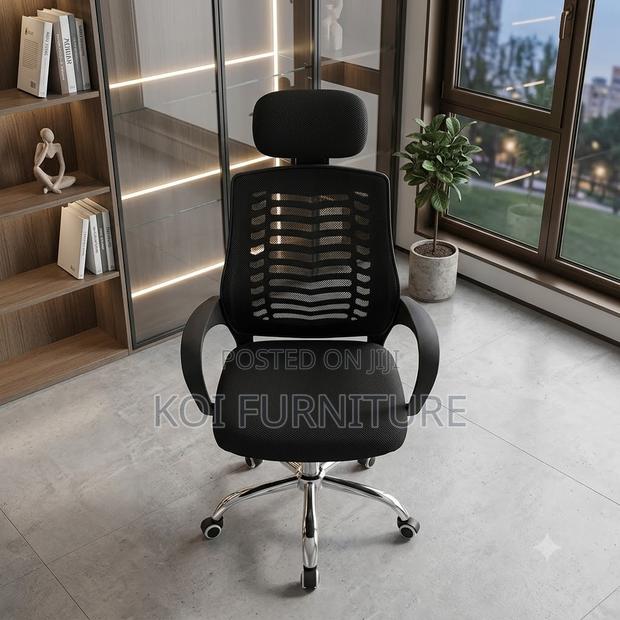 Office Chairs; Mesh Ergonomic Shoulders Support Office Chairs - thumbnail 2