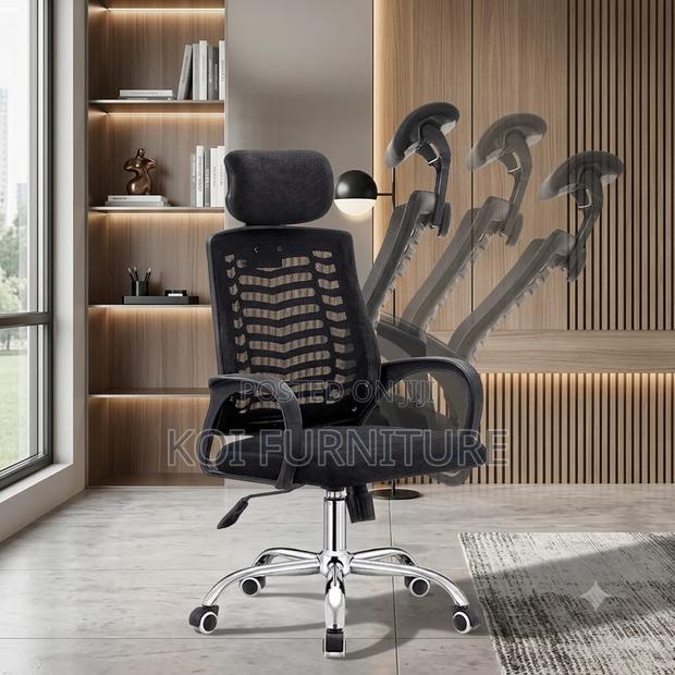 Office Chairs; Mesh Ergonomic Shoulders Support Office Chairs - thumbnail 4