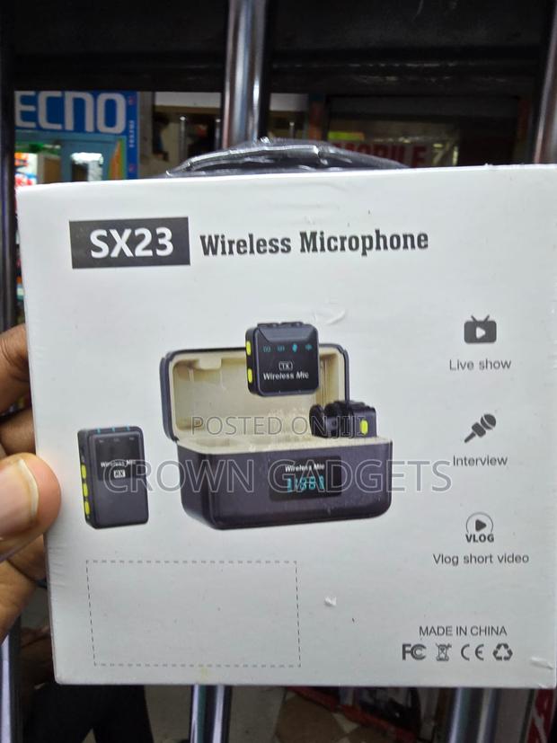 Sx23 Wireless Recording Mic With 9h Battery and Display