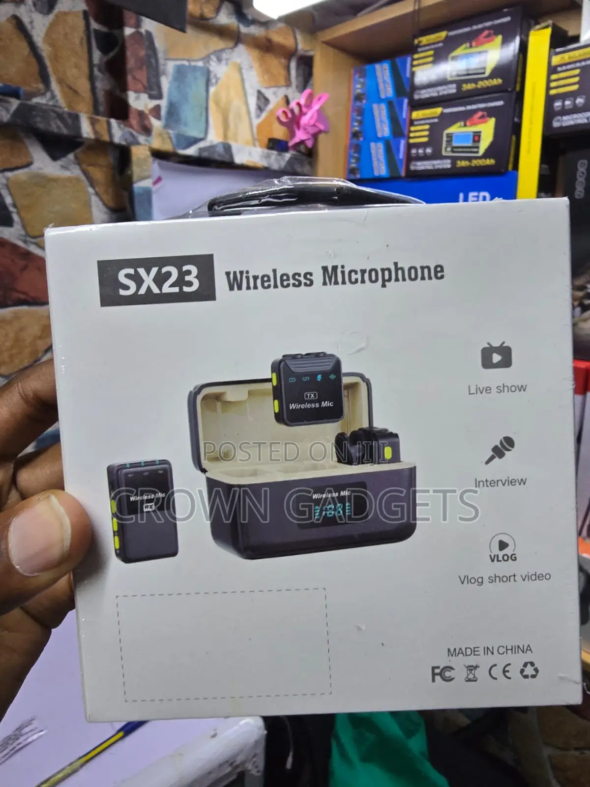 Sx23 Wireless Recording Mic With 9h Battery and Display