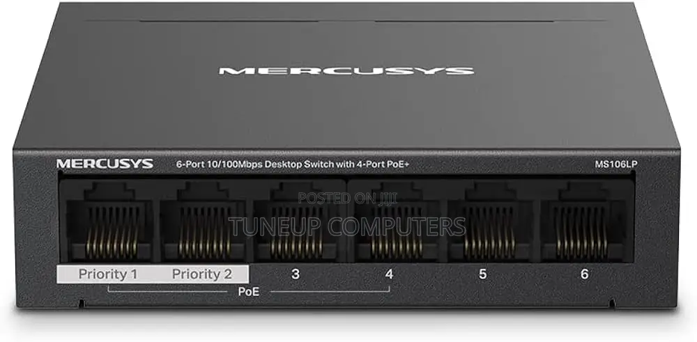 Mercusys 6-Port 10/100mbps Desktop Switch With 4-Port Poe