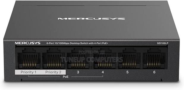 Mercusys 6-Port 10/100mbps Desktop Switch With 4-Port Poe - thumbnail 2
