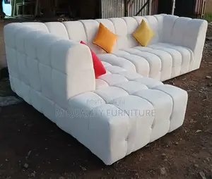 White 4-Piece Bubble Sofas