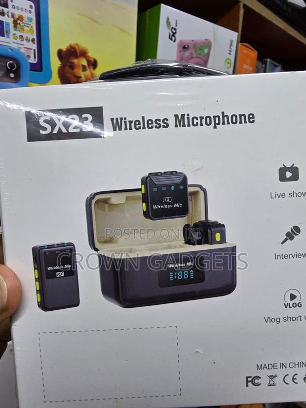 Sx23 Wireless Lavalier Microphone Kit for Vlogging and Streaming - thumbnail 2