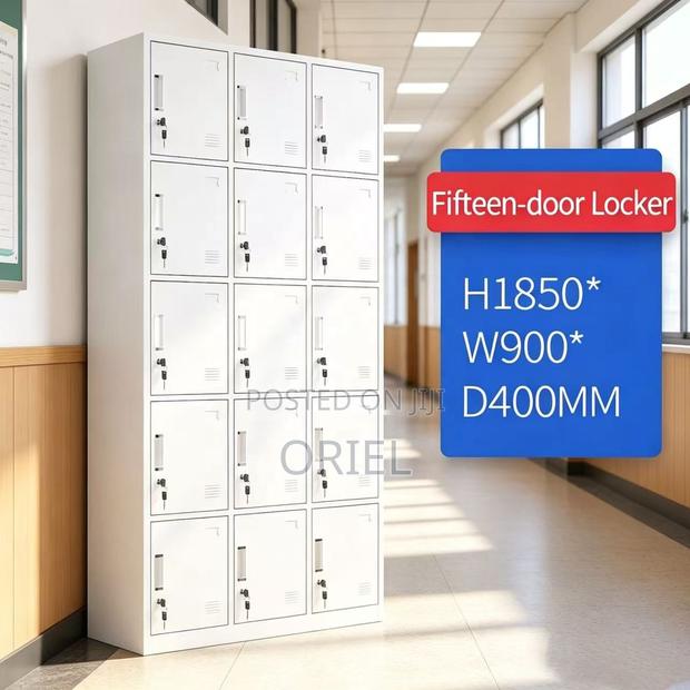 Office Cabinet 15-Locker Office Storage Cabinet - thumbnail 5