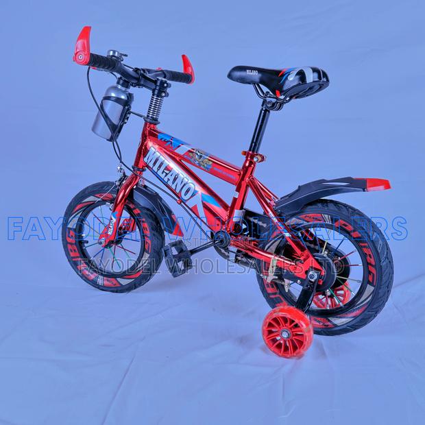 Milano Kids Bicycle With Training Wheels – Size 12