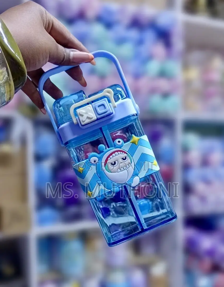 Kids Disney Partitioned Double Drinking Water Bottle